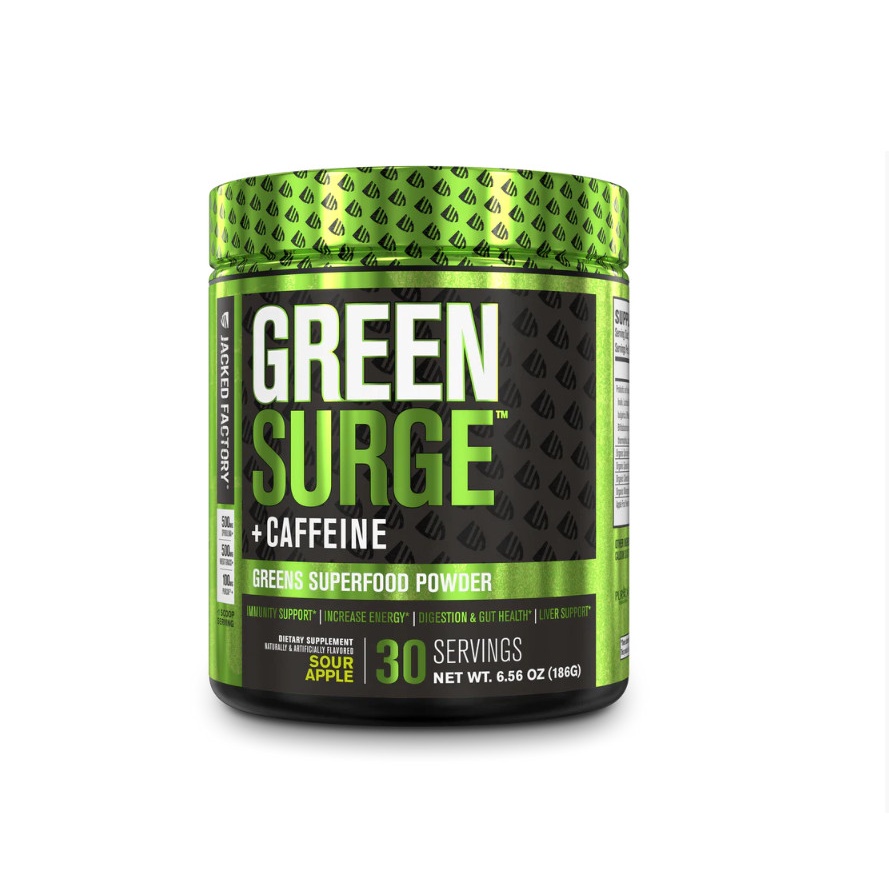 Bổ sung thực phẩm xanh GREEN SURGE Superfood thương hiệu "JACKED Factory" : Made in USA