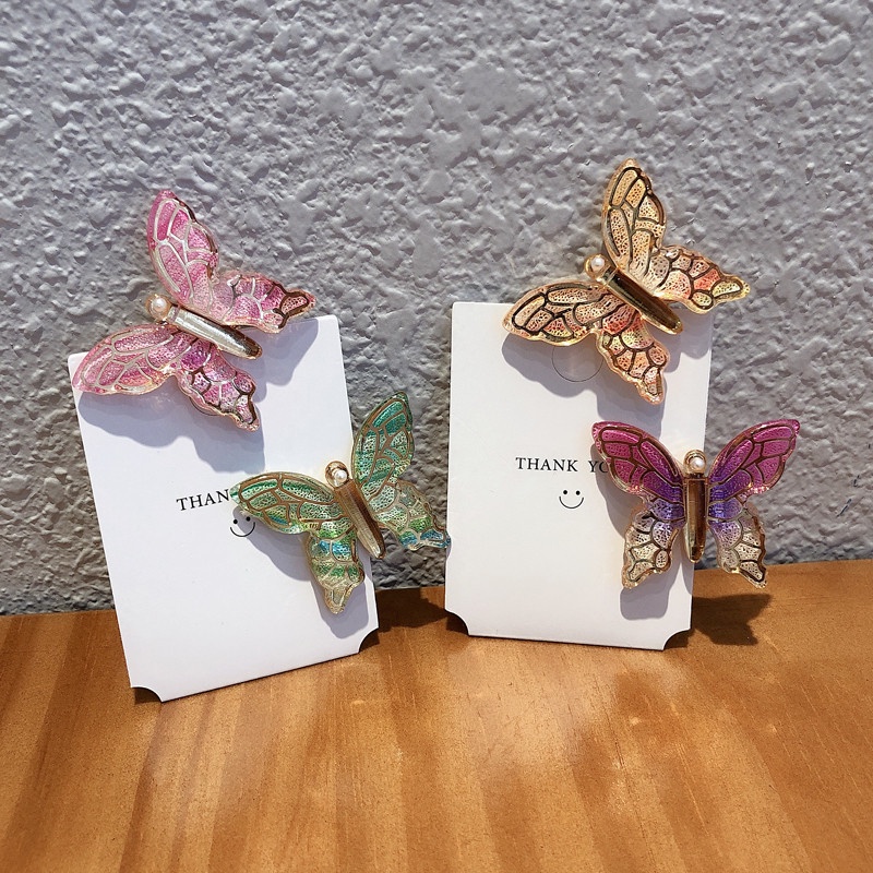 Kẹp Tóc Hình Nơ Đơn Giản Phong Cách Hàn Quốc Cho Nữ