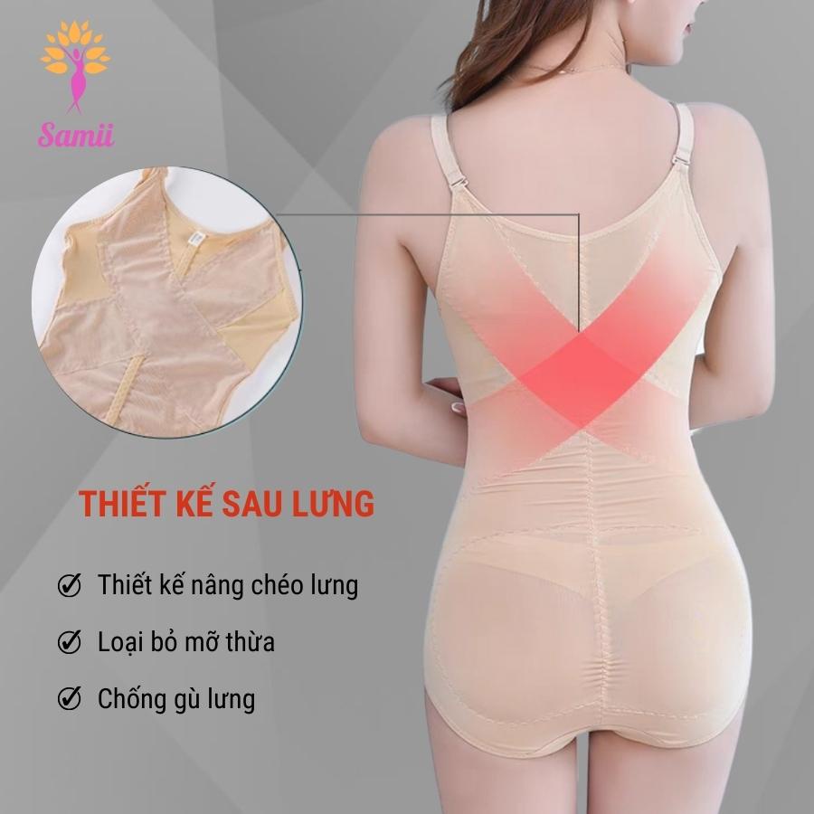 Áo gen định hình toàn thân giảm eo nịt bụng sau sinh xuất Nhật