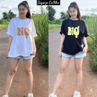 Áo thun bigsize form rộng in hình chữ Nợ freesize 58-95kg TN NO