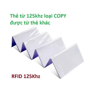 [Loại COPY] Thẻ Từ RFID thẻ trắng thẻ khách sạn-thang máy-khóa cửa thẻ từ ID 125KHZ có thể ĐỌC và GHI LẠI
