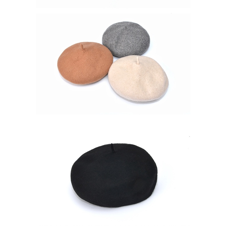 Mũ Beret 90% Lông Cừu Phong Cách Hàn Quốc Cho Bé Gái