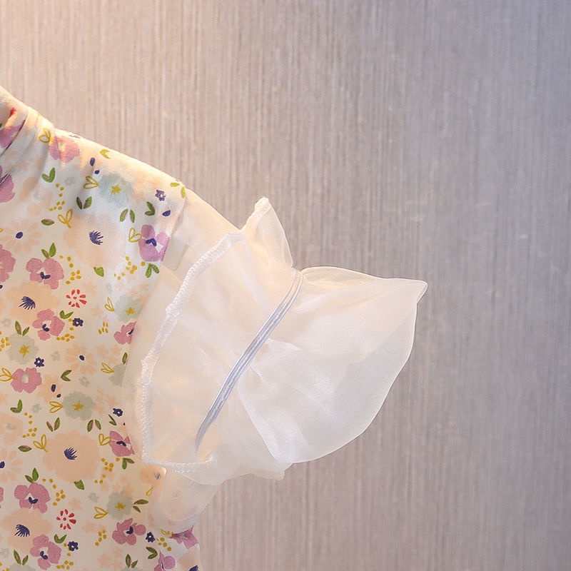 Đầm Sườn Xám Phong Cách Trung Hoa Xinh Xắn Cho Bé Gái 1-5 Tuổi