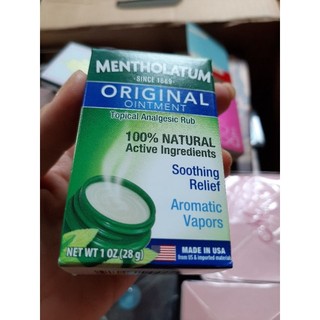 🌿🌿Dầu xoa bóp Mentholatum Original Mỹ 28g 100% Natural