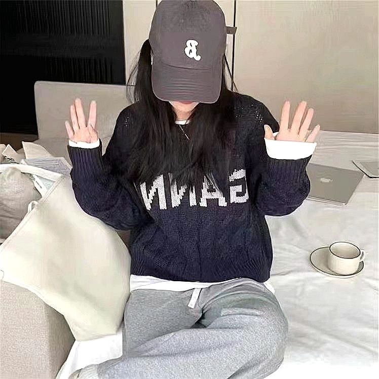 Áo sweater Dài Tay Mềm Mại Phong Cách Hàn Quốc Cho Nữ