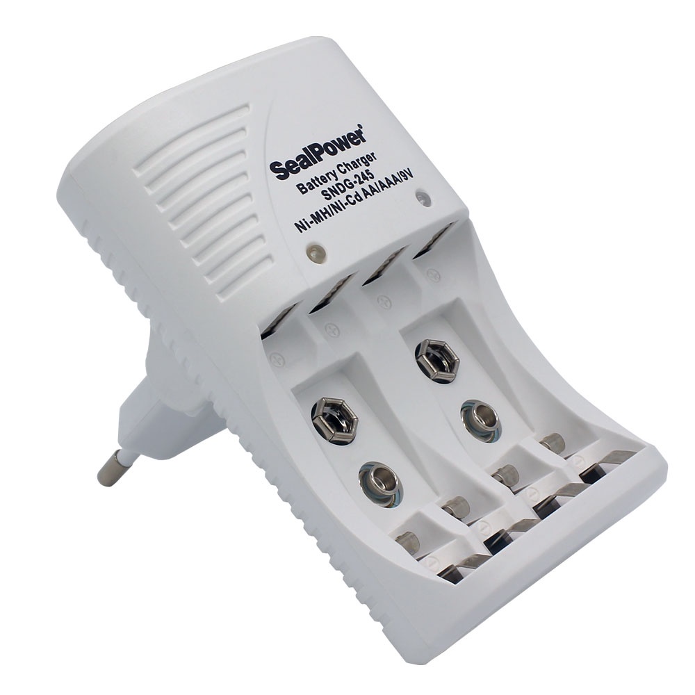 Máy sạc SealPower SNDG-245, kèm pin sạc AA 2000mAh /AAA 1000mAh/ 9V 240mAh,   chất lượng cao.