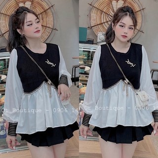 Áo sơ mi nữ kiểu đính ngọc_356 siêu đẹp