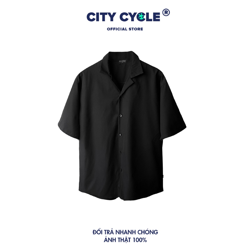 Áo sơ mi local brand cổ vest ngắn tay pijama cộc City Cycle form rộng nam nữ oversize unisex