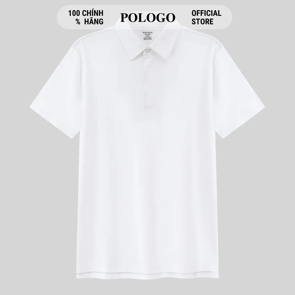 Áo thun POLOGO nam Màu Trắng Có Hộp sang trọng 100% Cotton, Hàng Hiệu Pologo Cao Cấp Chính Hãng