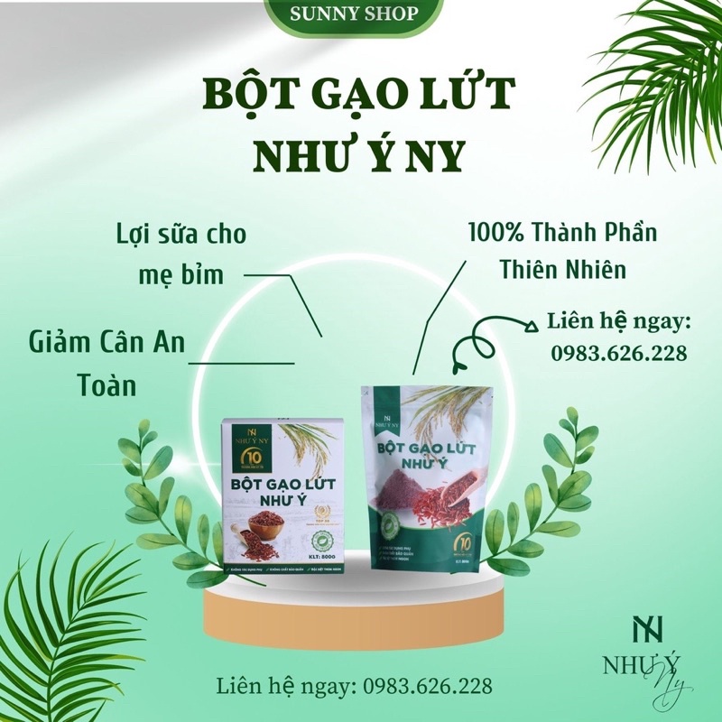 BỘT GẠO LỨT GIẢM CÂN - LỢI SỮA NHƯ Ý ( CHÍNH HẢNG )