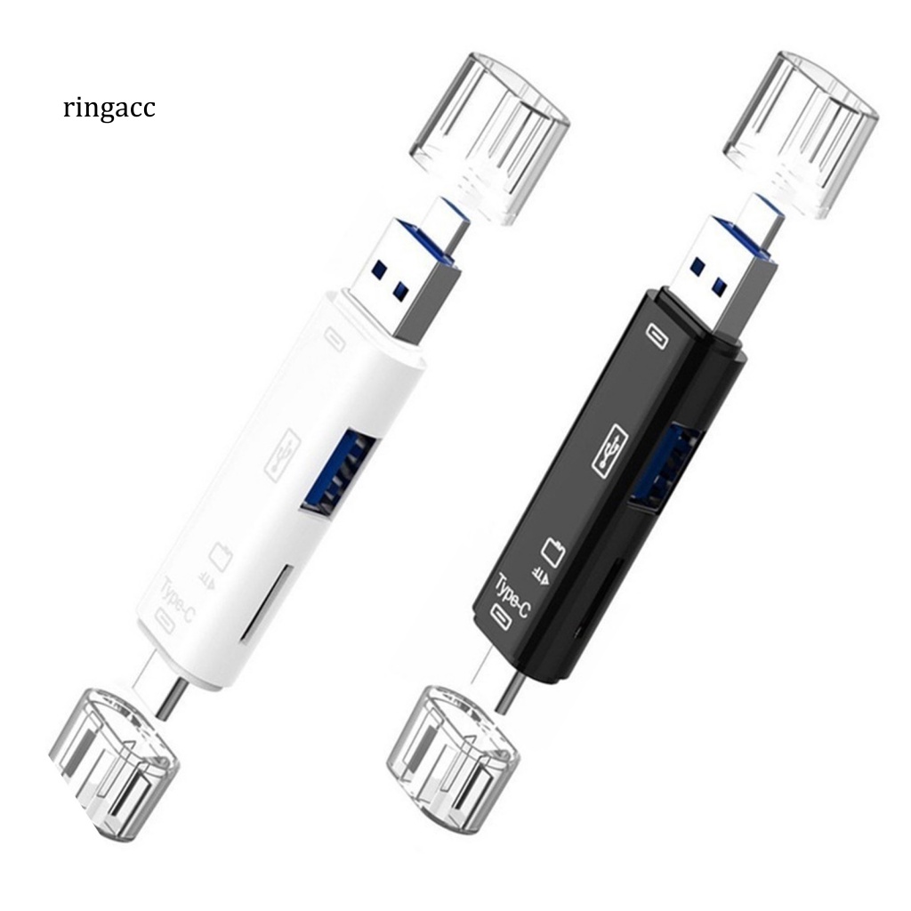 RGA Universal Smart Card Reader Cellphone Accessories USB 2.0 Type-C Micro USB TF SD-Card Reader OTG Adapter Multifunctional