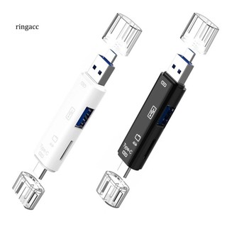 RGA Universal Smart Card Reader Cellphone Accessories USB 2.0 Type-C Micro USB TF SD-Card Reader OTG Adapter Multifunctional