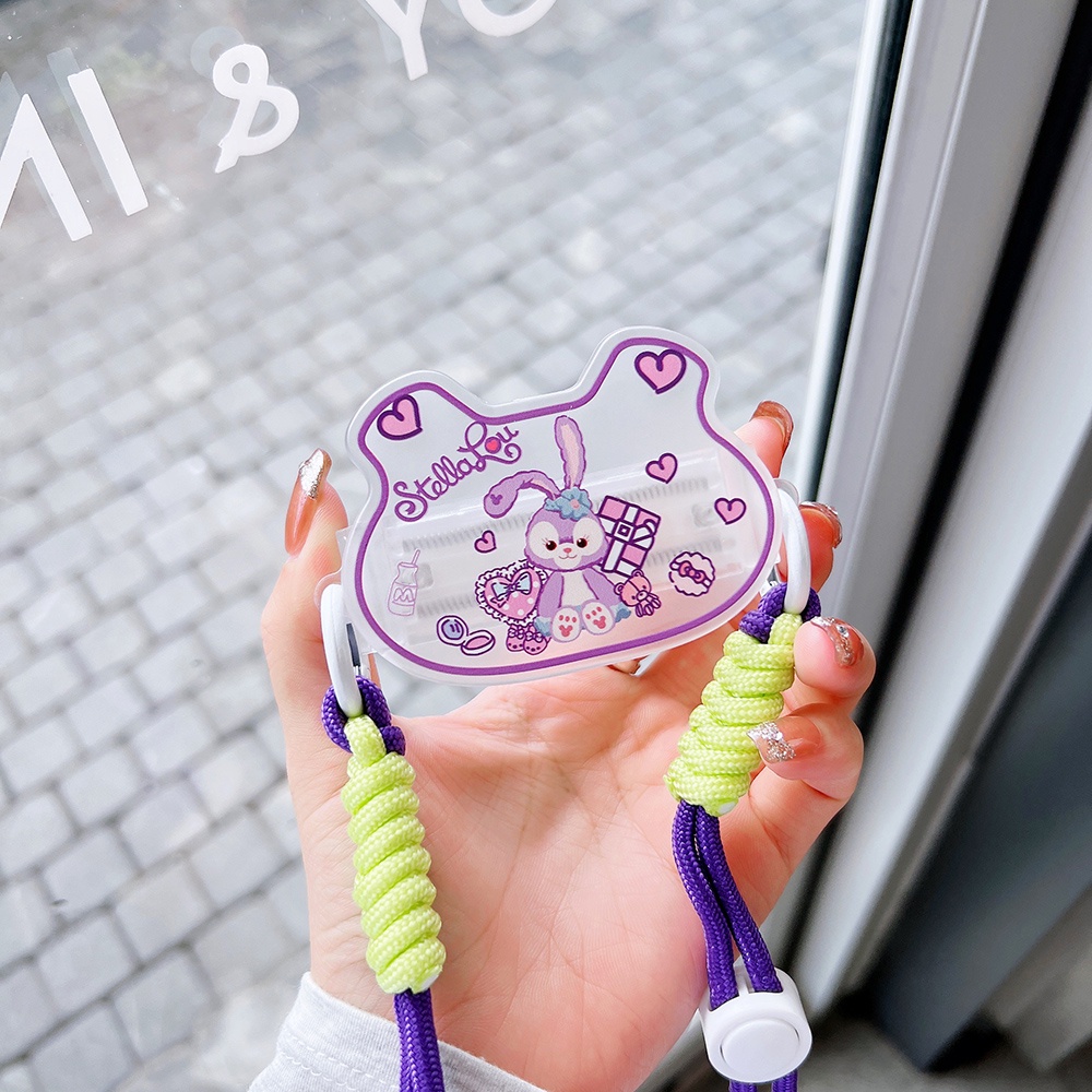 Dây Kẹp Điện Thoại Hình Stitch StellaLou Phi Hành Gia Hoạt Hình Nhiều Màu Chống Thất Lạc Có Dây Đeo Chéo