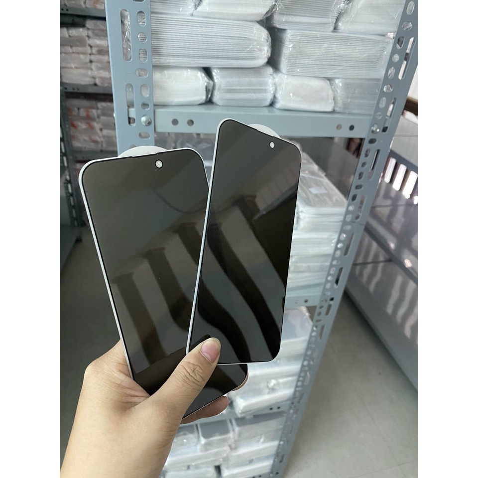 Kính cường lực full màn chống nhìn trộm cho iPhone 15 PRo max, 15 ,14,14 Plus, 14 Pro,14 Pro max