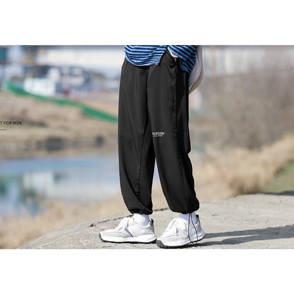 ẢNH THẬT-Quần jogger dù siêu đẹp, nam nữ mặc được, bigsize đến 90 95kg