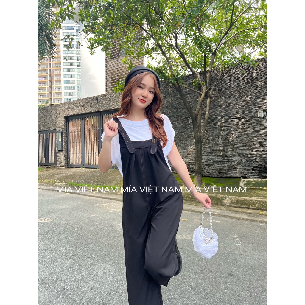 Yếm quần form rộng chỉ nổi