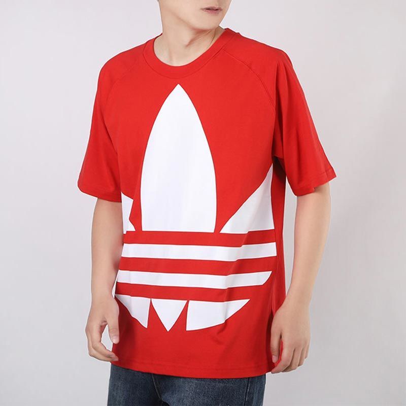 Áo Thun 100% Cotton ADIDAS Dáng Rộng Tay Lửng Dễ Phối Đồ Thời Trang Mùa Hè Dành Cho Nam Và Nữ