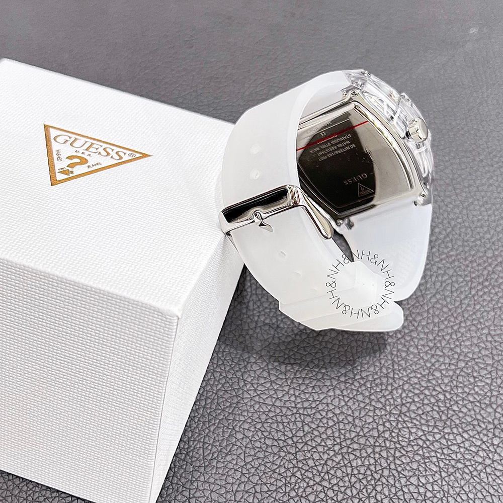 ĐỒNG HỒ NAM GUESS TRANSPARENT AND SILVER MULTIFUNCTION MEN’S WATCH