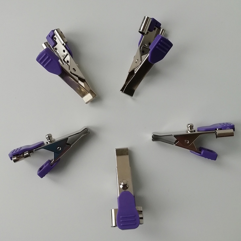 Set 10 Kẹp Cá Sấu Điện Cực ECG / Eg Cho Thú Cưng / Chó / Mèo Có Thể Tái Sử Dụng