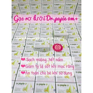 Gạc rơ lưỡi Dr Papie (hộp 30c)