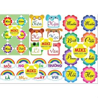 KHẨU HIỆU TRANG TRÍ LỚP HỌC MẪU MỚI (Đồ Dùng Dạy Học Miki)