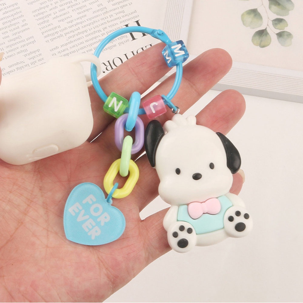 Móc Khóa Hình Thú Bông / Vịt Vàng / Chó Hoạt Hình Dễ Thương Trang Trí Xe Hơi