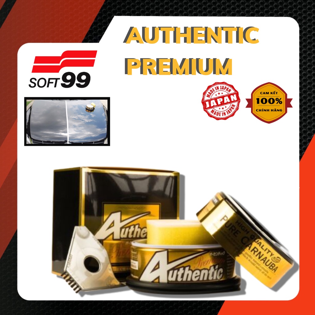 SÁP PHỦ BÓNG BẢO VỆ SƠN XE Ô TÔ TỪ CỌ THIÊN NHIÊN AUTHENTIC PREMIUM E SOFT99 | JAPAN