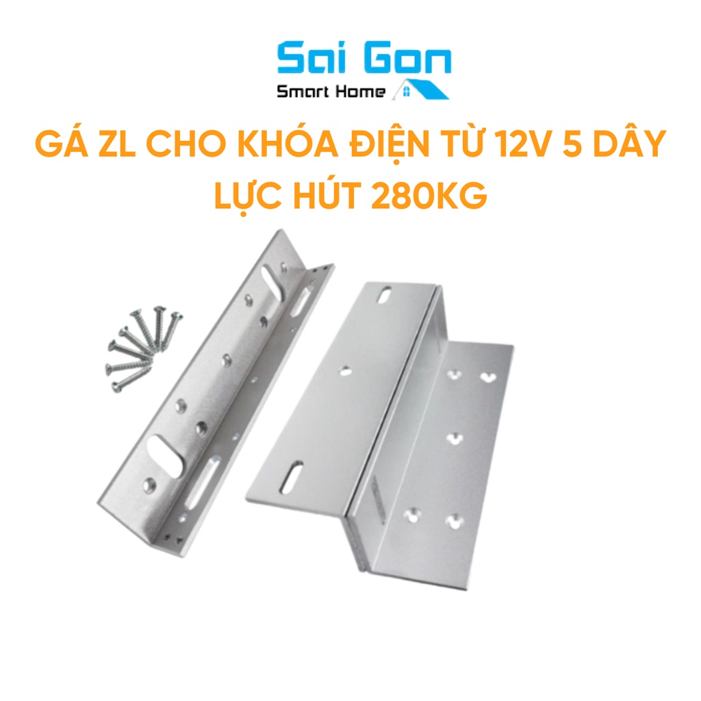 Bộ Gá ZL, Bát ZL Cho Khóa Điện Từ, Khóa Từ, Khóa Nam Châm 12V Lực Hút 280kg