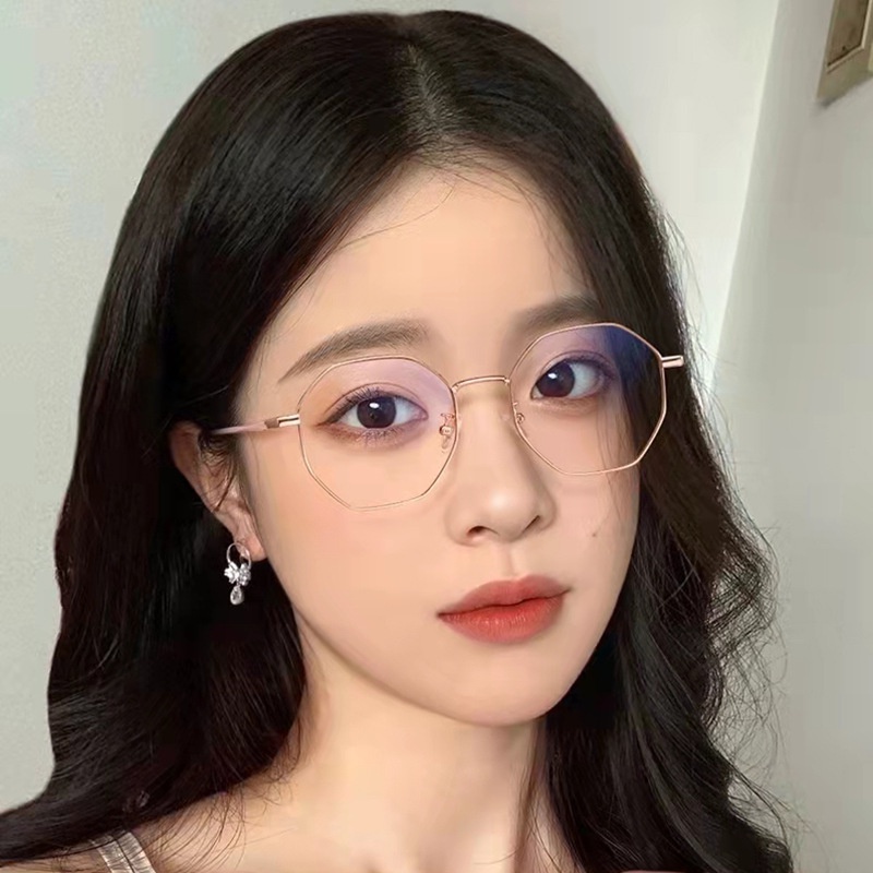 Zelin Gọng Kính Đa Giác Chống Ánh Sáng Xanh Cho Nữ 2037