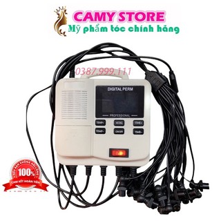 Máy uốn xoăn kỹ thuật số setting mini digital-perm-220v với thiết kế 25 dây gắn trục siêu gọn nhẹ giành cho salon
