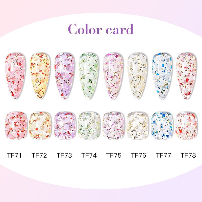 Sơn móng gel MTSSII Meet Across 7ml lấp lánh trang trí nghệ thuật
