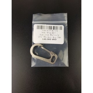 Móc Khóa EDC - Carabiner Flat Gate Chất Titanium Key Clip (T21 / T24 - 30*15*4mm)
