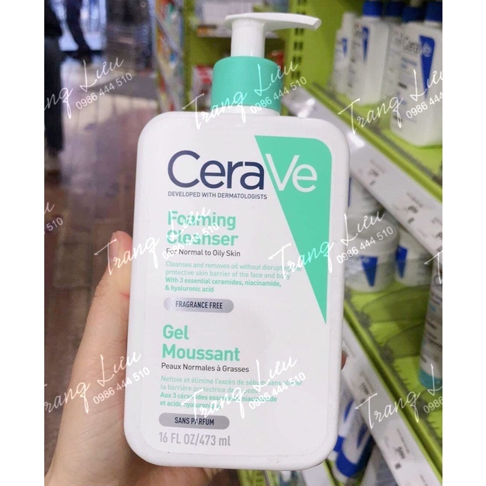 ĐỦ BILL_SỮA RỬA MẶT CERAVE BẢN US 473ML