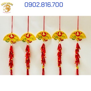Sét 5 dây pháo dài 18cm  treo cây mai trang trí tết