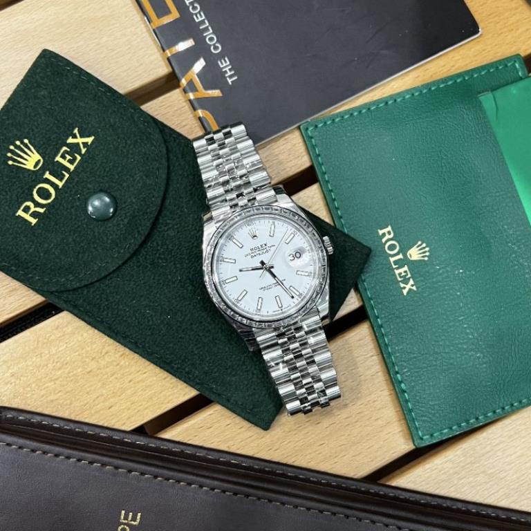 Đồng hồ nam Rolex size 41mm dây thép xịn.