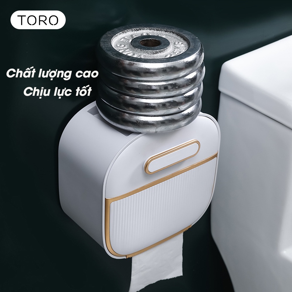 Hộp đựng giấy vệ sinh đa năng TORO chất liệu nhựa ABS siêu bền chịu lực tốt