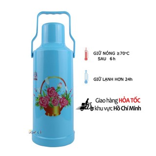 Bình thủy 2 Lít (hình in trên bình ngẫu nhiên) - Phích nước chất lượng cao 2 Lít - HP 810 - Phúc Minh THP