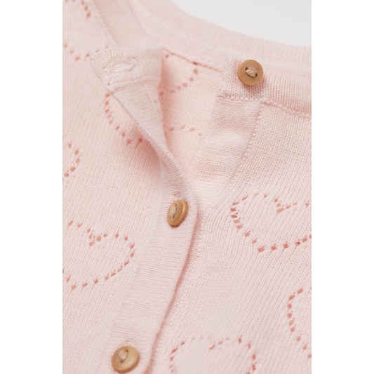 Áo cardigan len bé gái HM auth