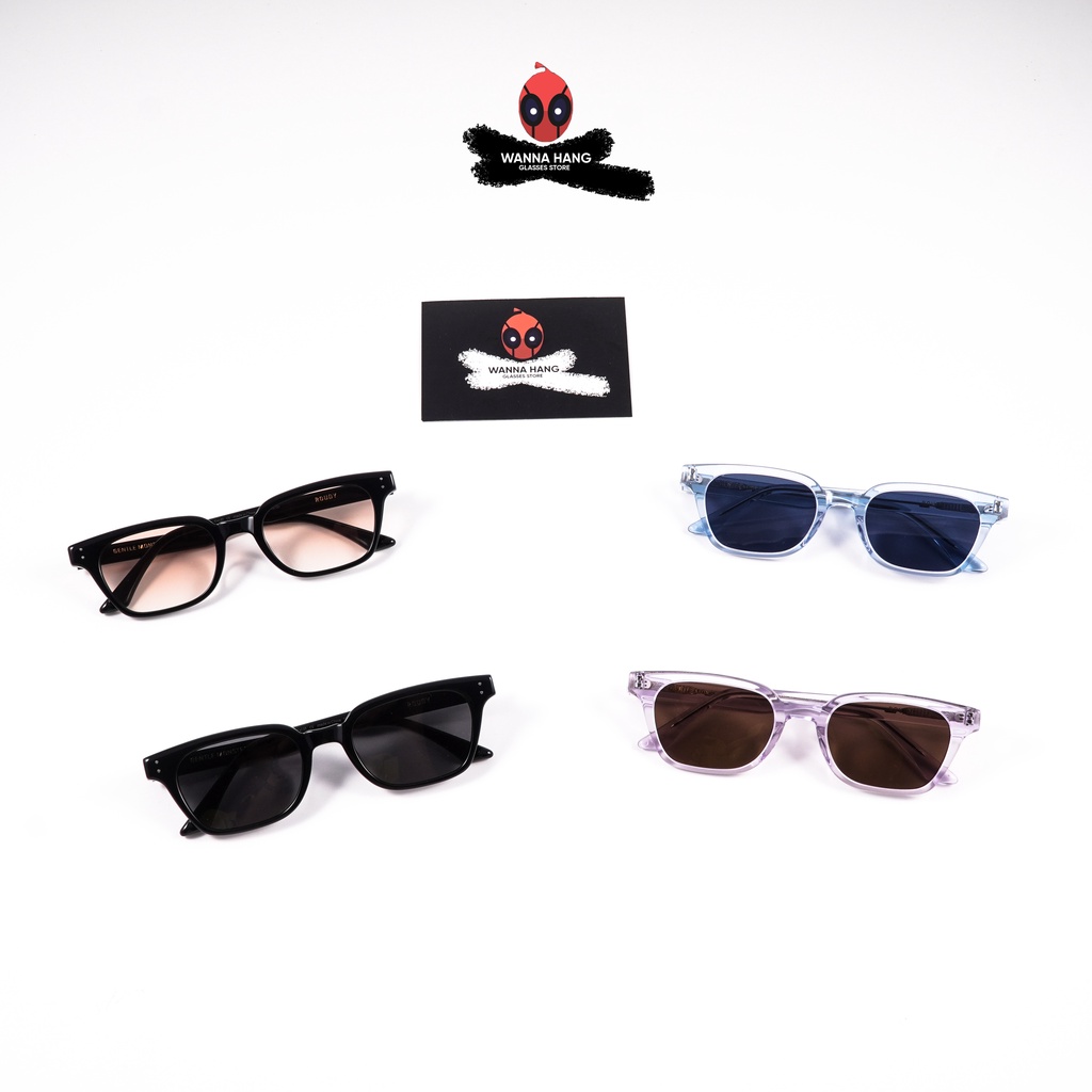 Kính râm nam nữ đẹp mắt vuông Roudy thời trang chống chói chống tia UV cao cấp Wanna Hang WHGM160