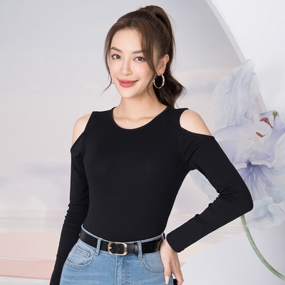 Áo thun nữ tay dài NA04 khoét vai Loza LT902165
