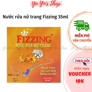 Nước rửa nữ trang, nước rửa trang sức vàng bạc Fizzing dung tích 35ml nhanh chóng làm sạch và làm sáng vàng bạc, loại bỏ