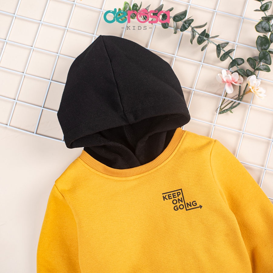 Bộ quần áo hoodie cho bé trai DEROSA KIDS từ 2 đến 6 tuổi AWKDD1059B