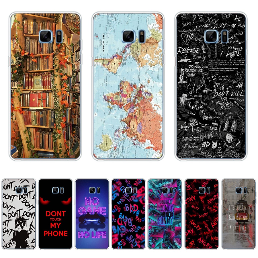Ốp Điện Thoại TPU Silicon Mềm Họa Tiết B13 Cho Samsung Galaxy note 4 / 5 / 7 / FE