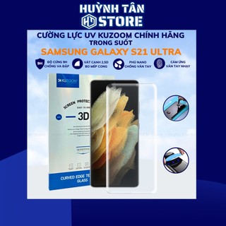 Cường lực s21 ultra UV trong suốt keo lỏng chính hãng kuzoom chống va đập vân tay nhạy phụ kiện huỳnh tân store