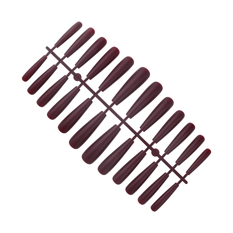 Set 24 Móng Tay Giả Màu Sắc Trơn Siêu Dài Size XXXL