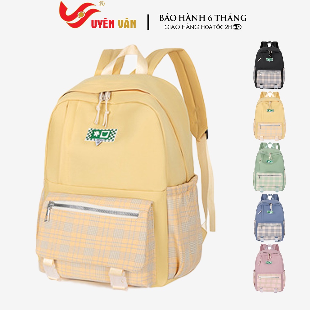 Balo thời trang ulzzang nam nữ unisex đi học đi làm đi chơi kẻ sọc caro đáng yêu dễ thương giá rẻ 61627