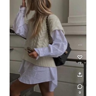vest knit HM nude