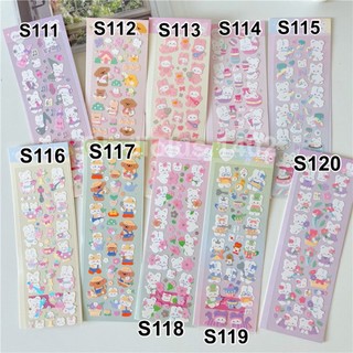 STICKER THỎ CÚN DỄ THƯƠNG DECOR TOP LOADER - BINDER INDEX - BULLET JOURNAL