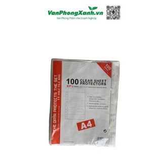 Túi sơ mi lỗ mỏng A4 XIFU 303A (100 chiếc/tập) (Tập)