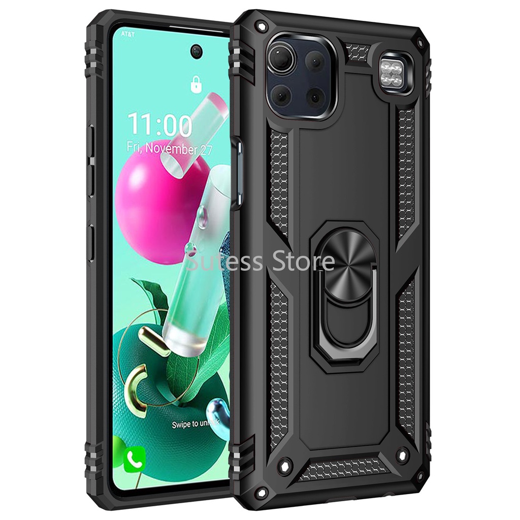 Ốp Điện Thoại Cứng Có Thanh Trượt Kiểu Quân Đội Cho LG K51 K61 K92 5G K53 K52 K51S K22 Q51 Q61